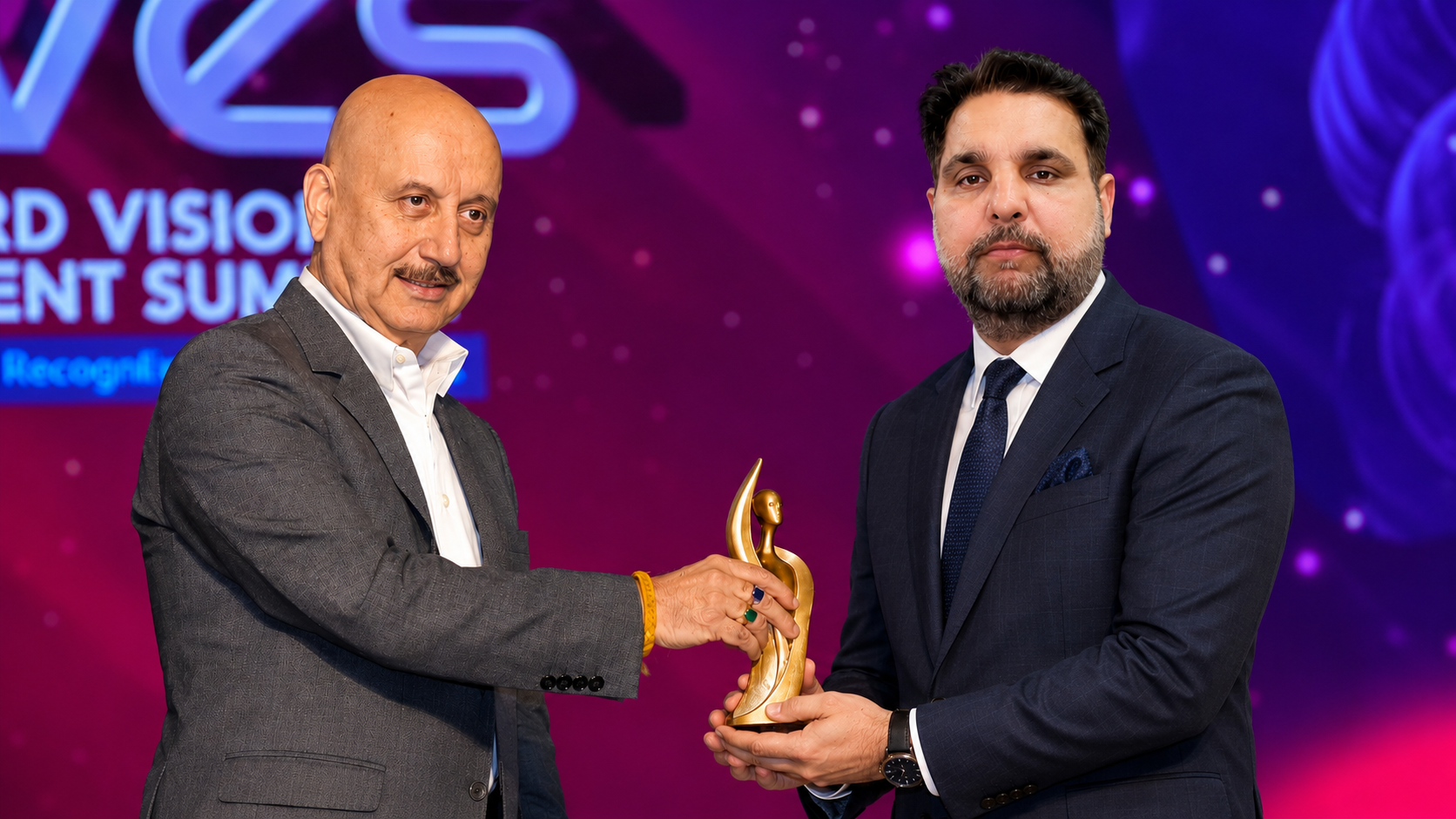 World Vision Summit Award presented by Anupam Kher